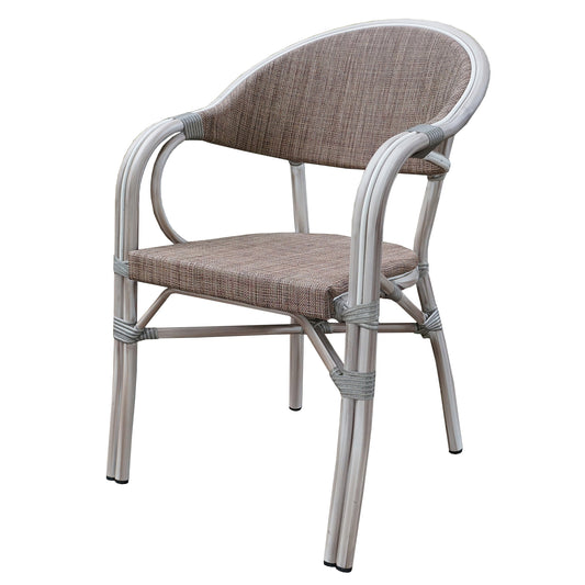 5207-ARGT Textylene Bamboo Look Arm Chair