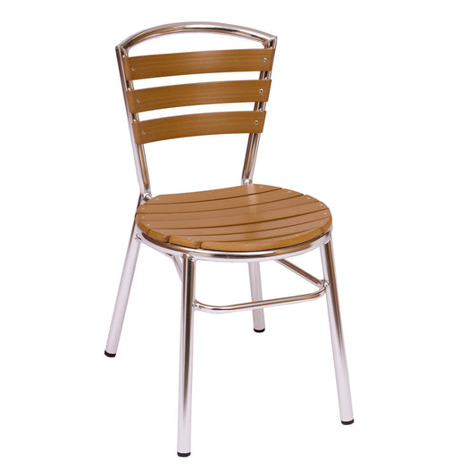 5302 Aluminum & Teak Chair